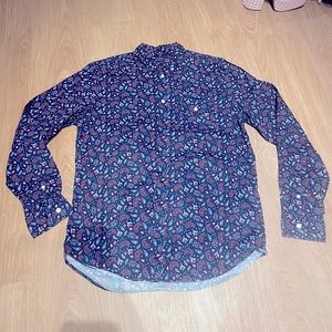 Gap Men’s Paisley Button Down Shirt Size Large